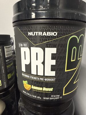 Pre Maximum Strength Stim Free