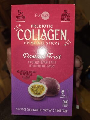 Prebiotic Collagen Drink Mix Sticks Passion Fruit