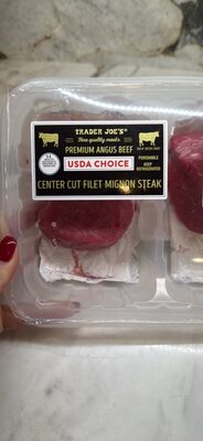 PREMIUM ANGUS BEEF CHOICE CENTER CUT FILET MIGNON STEAK