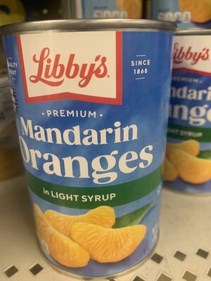Premium mandarin orange in light syrup