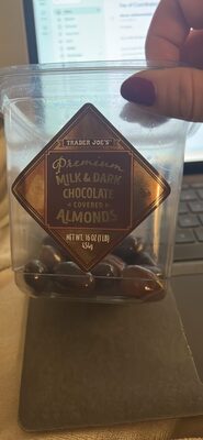 Premium Milk & Dark Chocolate Covered Almonds