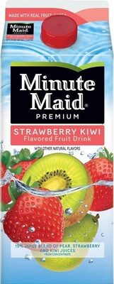 Premium strawberry kiwi flavored fruit drink