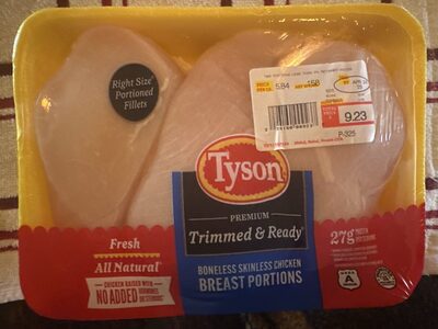 Premium Trimmed And Ready Boneless Skinless Chicken Breast Portions