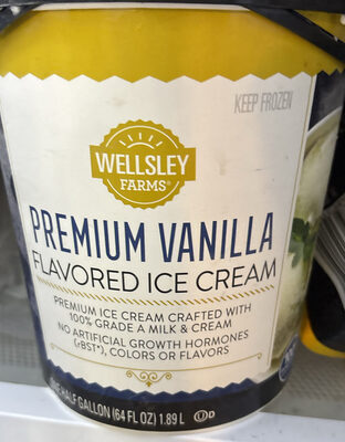 Premium Vanilla Flavored Ice Cream