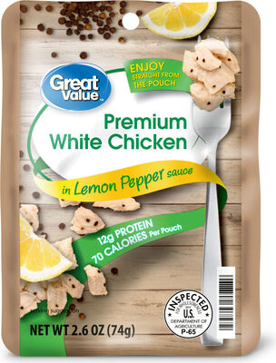 Premium white chicken in lemon pepper sauce