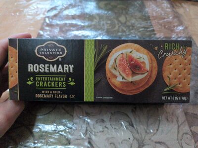 Private selection, rosemary entertainment crackers, a bold rosemary flavor