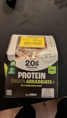 Protein Chicken Arrabbiata on a Barmarked Wrap