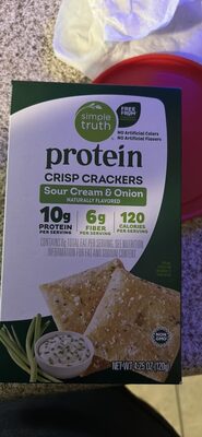Protein Crisp Crackers: Sour Cream & Onion