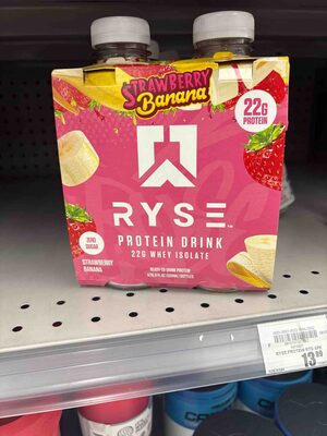 Protein Drink Strawberry Banana 22g Whey Isolate