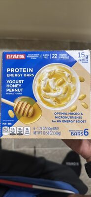 PROTEIN ENERGY BARS YOGURT HONEY PEANUT