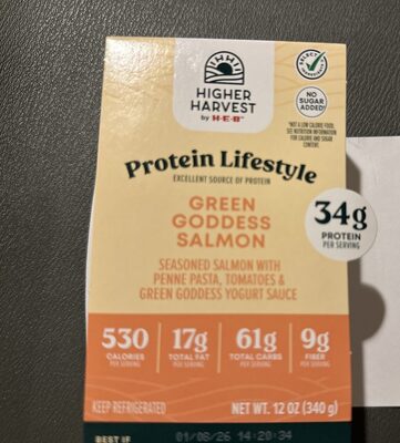 Protein Lifestyle Green Goddess Salmon Pasta