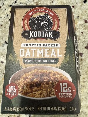 Protein Packed Oatmeal Maple & Brown Sugar