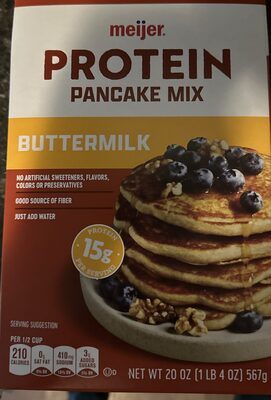 Protein, pancake mix, buttermilk