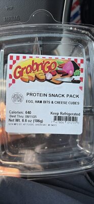 PROTEIN SNACK PACK EGG, HAM BITS & CHEESE CUBES