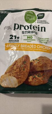 Protein Strips Lightly Breaded chicken