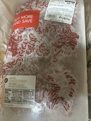 Publix Groundbeef 75% Lean/25% Fat