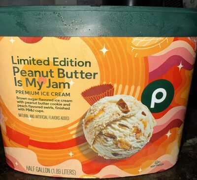 Publix Peanut Butter is My Jam Ice Cream