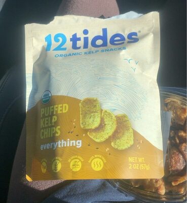 Puffed kelp chips