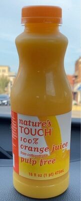 Pulp free orange juice