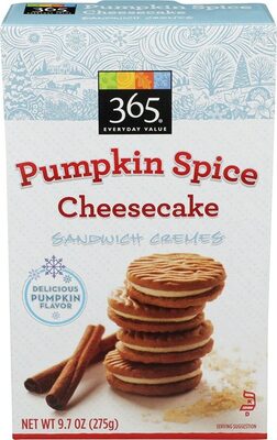 Pumpkin spice cheesecake sandwich cremes