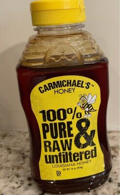Pure and raw unfiltered honey