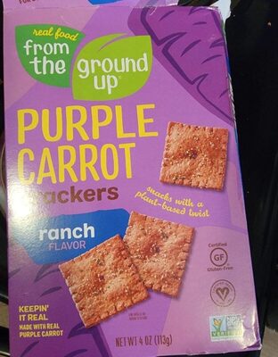 Purple carrot crackers