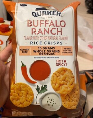 Quaker buffalo ranch rice crisps