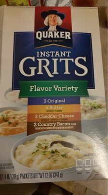 Quaker flavor variety instant grits