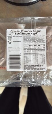 Quarter Pounder Angus Beef Burger - 4pk