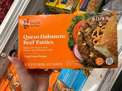 Queso Habanero Beef Patties