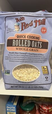 Quick Cooking Rolled Oats Whole Grain