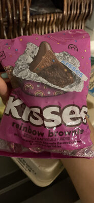 Rainbow Brownie Kisses