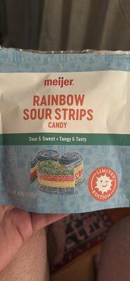 RAINBOW SOUR STRIPS CANDY