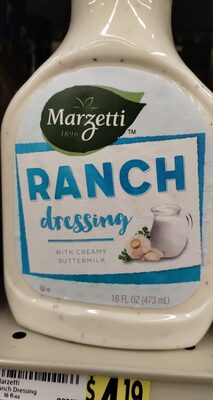 Ranch dressing with creamy buttermilk, ranch