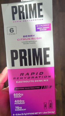 Rapid Hydration Electrolyte Drink Mix - Berry Citrus Crush