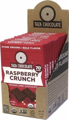Raspberry Crunch Organic Dark Chocolate