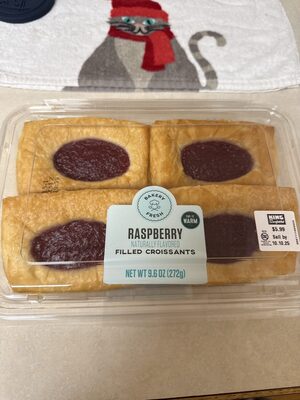 Raspberry Filled Croissants