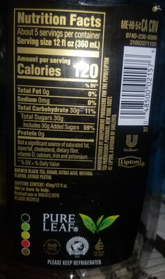 Raspberry real brewed tea, raspberry