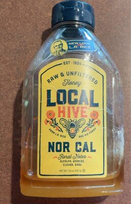 Raw and unfiltered honey local hice Nor Cal