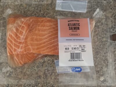 Raw, Farmed, Atlantic Salmon