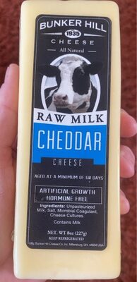 Raw milk cheddar