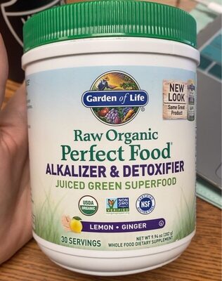 RAW Organic Perfect Food Alkalizer and Detoxifier - Lemon Ginger