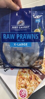 RAW PRAWNS TAIL ON X-LARGE