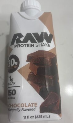 RAW PROTEIN SHAKE CHOCOLATE Naturally Flavored