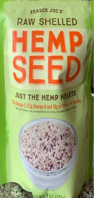 Raw shell hemp seed