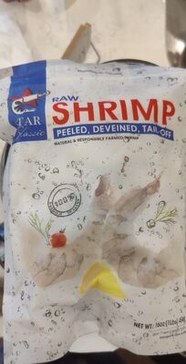 Raw Shrimp, Peeled, Deveined, Tail-off