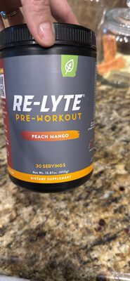RE-LYTE Pre-Workout Peach Mango