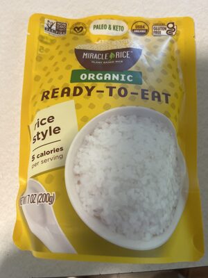 Ready To Eat Rice Style, Organic