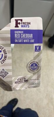 Red Cheddar Cheese on White Bread