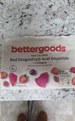 Red Dragonfruit Acai Smoothied Plus Collagen